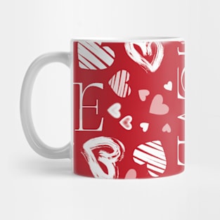 Valentines Day Patterns Love Mug